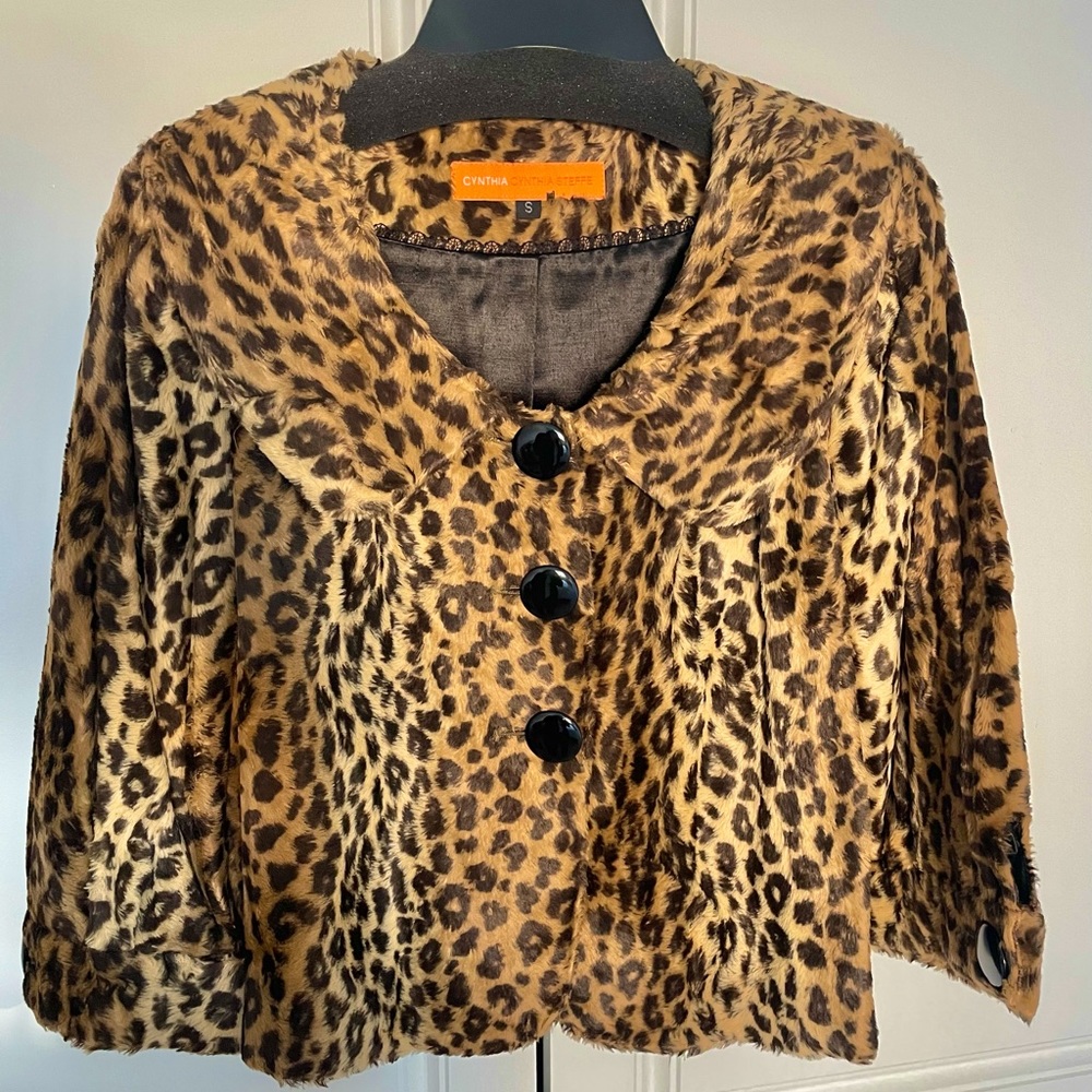 CYNTHIA STEFFE Cropped Cheetah Fur